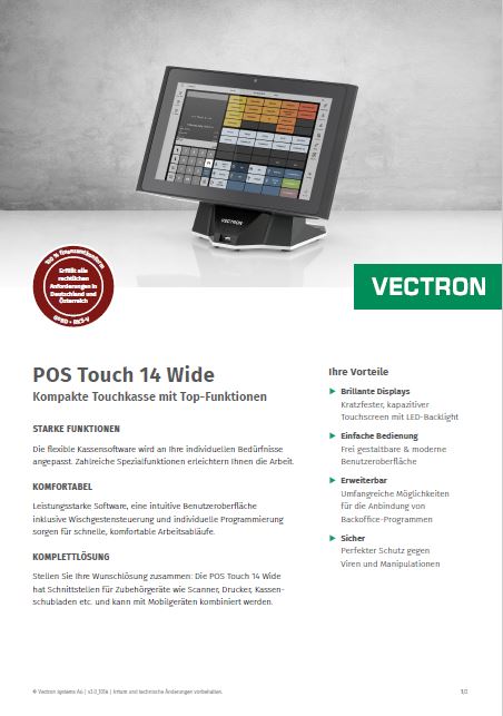 Vectron POS Touch 14 Wide
