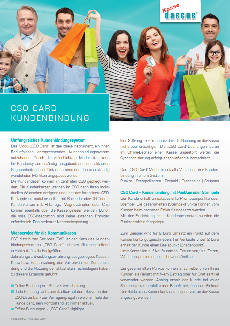 CSO Card (Kundenbindung)